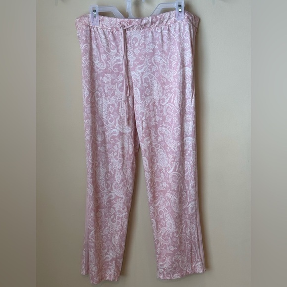 Lucky Brand Women’s Pink Paisley Pattern Pants Size Large - Picture 1 of 3